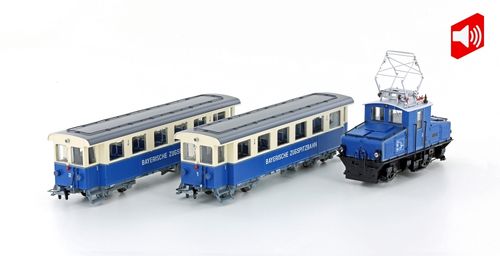 Zugspitzbahn Tal-Lok mit 2 Personenwagen, Ep.V, H0m, Sound