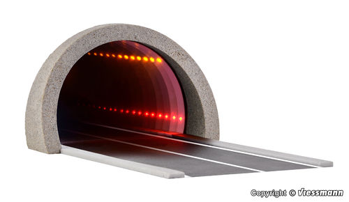 H0 Straßentunnel modern, mit LED Spiegeleffekt und Tiefenwirkung Viessmann Zur Zeit nicht Lieferbar