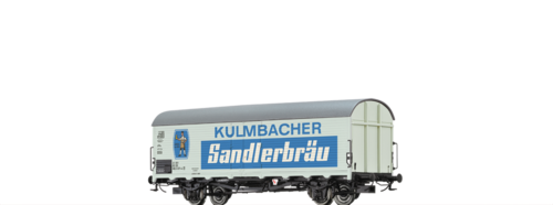 Kühlwagen Ibdlps 383 „Kulmbacher Sandlerbräu” der DB
